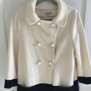 Emerson Fry Black and White colorblock coat